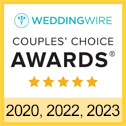 WeddingWire couples choice award 2021, 2022, & 2023